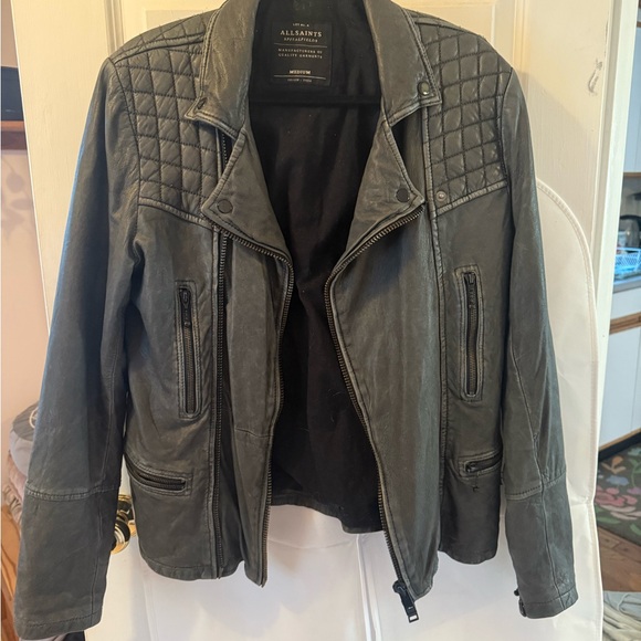 All Saints Jackets & Blazers - All Saints Black Leather Jacket